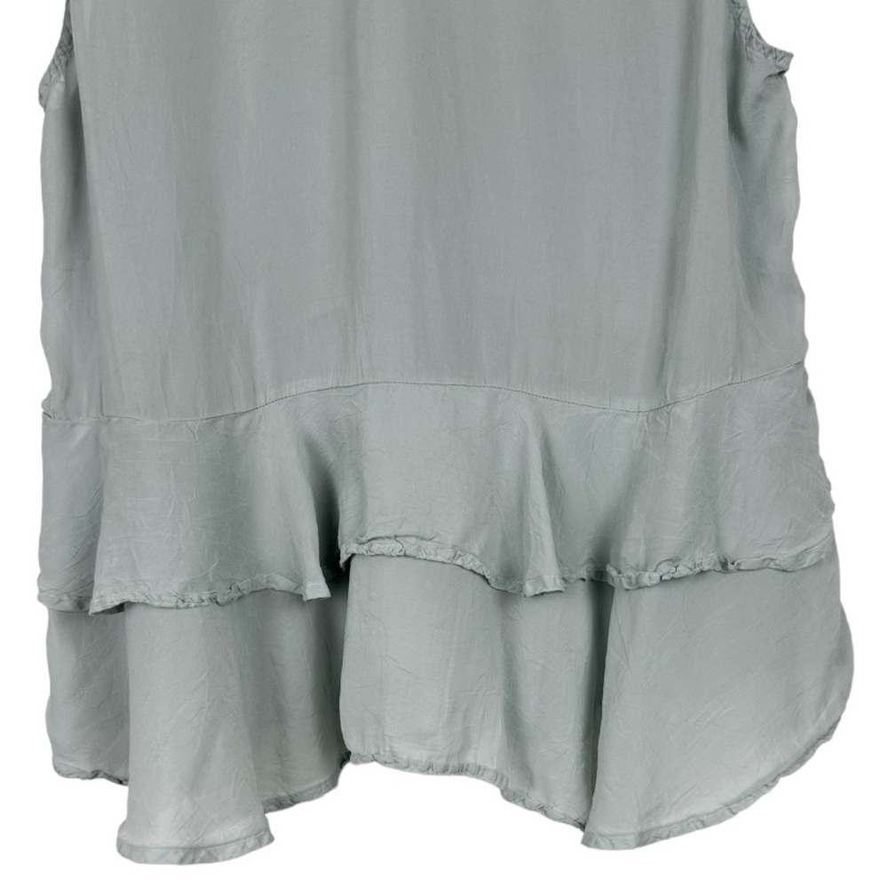 Maven West Ruffle Neck Blouse Size Large - Picture 5 of 9